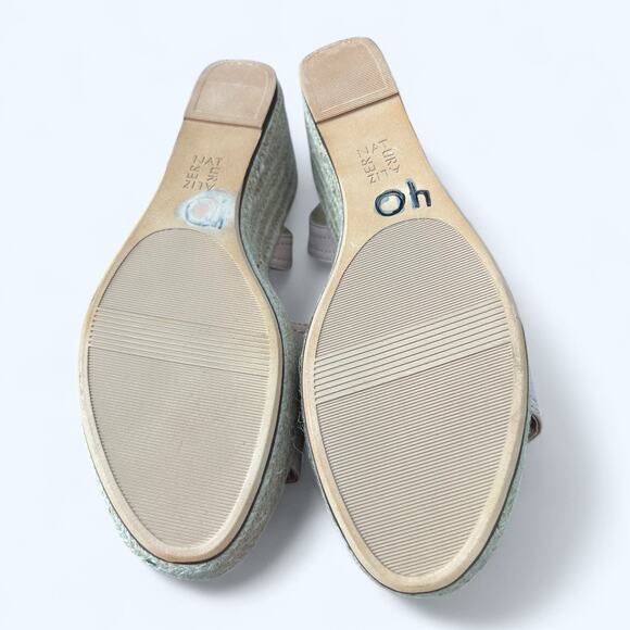 NEW Naturalizer Ursa Women's Strappy Espadrille Wedge Sandal Leather sz 9.5 M - Picture 7 of 8